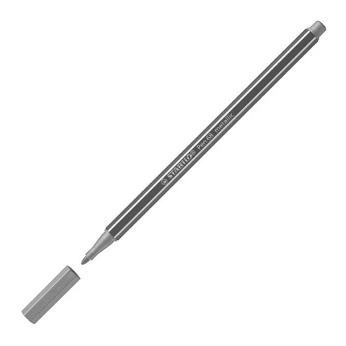 Hauptproduktbild Prémiový vláknový metalický fix - STABILO Pen 68 metallic - 1 ks - metalická světle zelená