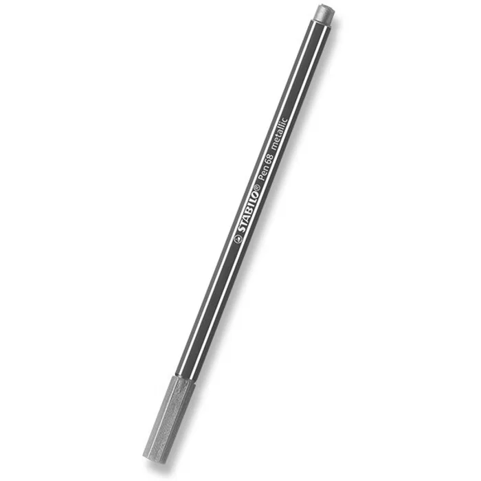 Hauptproduktbild Prémiový vláknový metalický fix - STABILO Pen 68 metallic - 1 ks - stříbrná