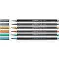 Premium-Faser-Metallic-Marker STABILO Pen 68 metallic – 6er-Set in der Dose