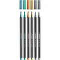 Premium-Faser-Metallic-Marker STABILO Pen 68 metallic – 6er-Set in der Dose