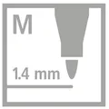 Premium-Faser-Metallic-Marker – STABILO Pen 68 metallic – 6er-Set