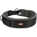 Weiteres Produktbild Halsband PREMIUM extra breit, schwarz/graphit S-M: 33-42 cm/35 mm