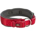 Weiteres Produktbild Halsband PREMIUM extra breit, rot/graphit XS-S: 27-35 cm/25 mm