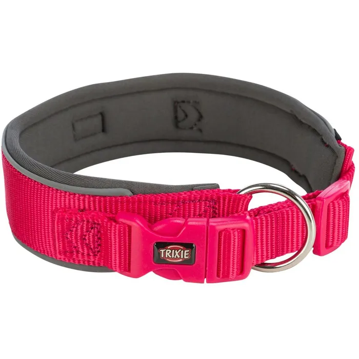 Hauptproduktbild PREMIUM obojek extra široký, fuchsia/grafit XS-S: 27-35 cm/25 mm