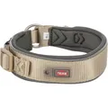 Weiteres Produktbild PREMIUM Halsband EXTRA breit, sand/grau M-L: 40-48 cm/40 mm