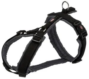 PREMIUM-Trekkinggurt – Schwarz/Graphit L: Brustumfang: 70–85 cm/25 mm