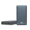 Powerbank, microUSB + Type-C, 15000 mAh, RIVACASE "VA1215", silber