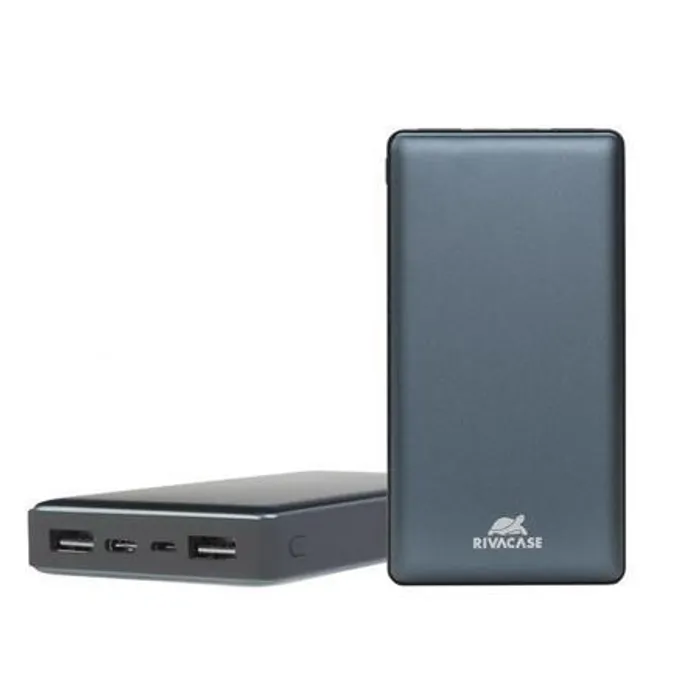 Hauptproduktbild Přenosná baterie, microUSB + Type-C, 15000 mAh, RIVACASE "VA1215", stříbrná