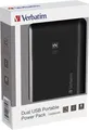 Powerbank mit zwei USB-Anschlüssen, 10.000 mAh, VERBATIM