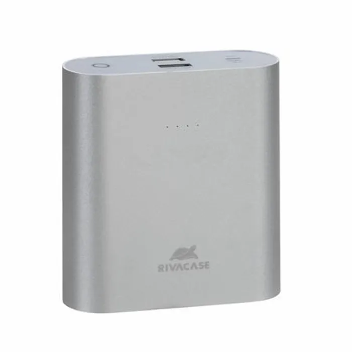 Hauptproduktbild Přenosná baterie "VA1015", stříbrná, vsutp lightning a microUSB, 15000mAh, RIVACASE