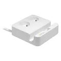Weiteres Produktbild Überspannungsschutz, 2 Steckdosen, weiss, Logo, 3x USB, mit Ständer für Tablet, Handy