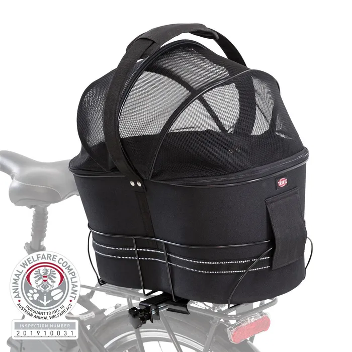 Hauptproduktbild Přepravka na zadní nosič kola pro psa,kryt síťovina 29 x 42 x 48 cm (max. 6kg)