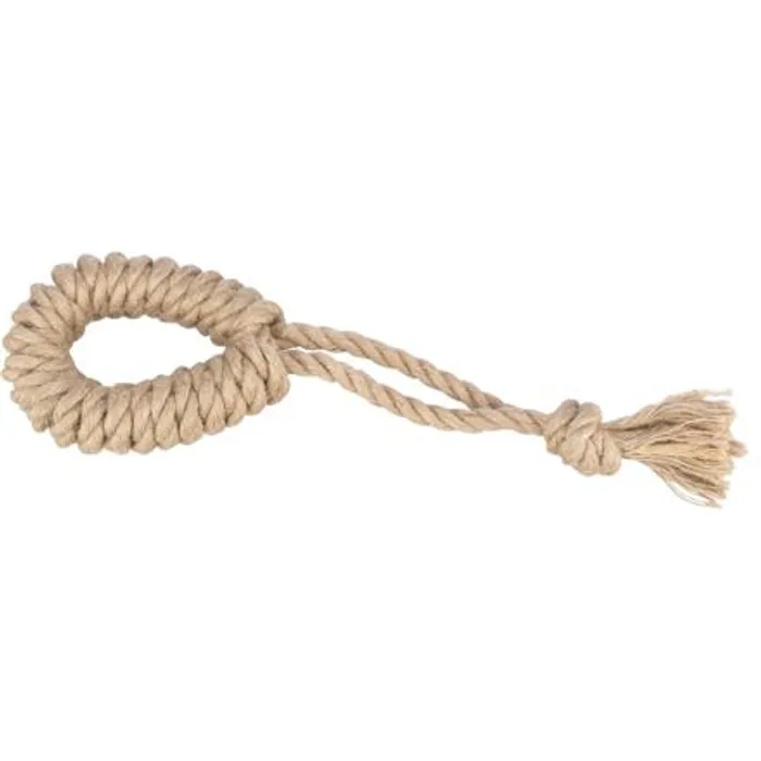 Hauptproduktbild Přetahovací lano s kruhem, 32 cm, konopí/bavlna