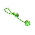 Tug-up HipHop Wattebausch, hellgrün, dunkelgrün, khaki 38cm, 130g