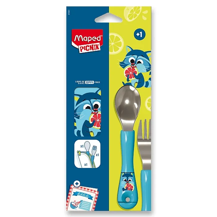 Hauptproduktbild Příbor Maped Miniz Raccoon 2 ks
