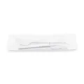 Weiteres Produktbild Besteckset (PP) wiederverwendbar Messer-Gabel+Serviette weiß [250 Sets]