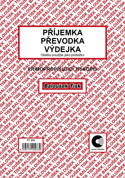 Hauptproduktbild Příjemka - převodka - výdejka A5 PT235