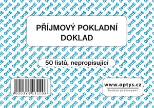 Příjmový doklad A6, jednoduchý, 50 listů 1310