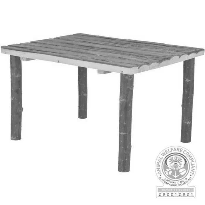 Hauptproduktbild Přístřešek pro morčata/králíky, 45 x 27 x 35 cm, přírodní dřevo s kůrou