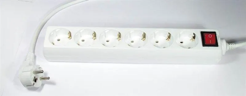 Hauptproduktbild Prodlužovací kabel, 6 zásuvek, 3 m, s vypínačem