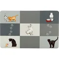 Weiteres Produktbild Tischset Patchwork Katze 44 x 28 cm grau
