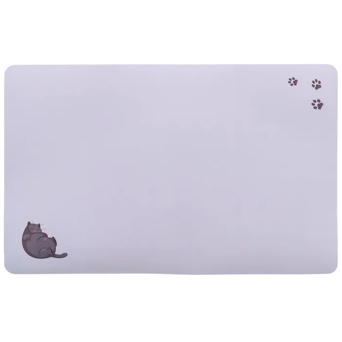 Hauptproduktbild Prostírání pro kočky, Fat Cat s tlapkami, 44 x 28 cm, šedá
