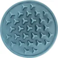 Anti-Schluckplatte Slow Feeding PILLARS, für langsames Füttern, TPE, ca. 35 cm, blau