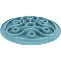 Anti-Schluck-Platte Slow Feeding TRIANGL, für langsames Füttern, TPE, ca. 28 cm, blau