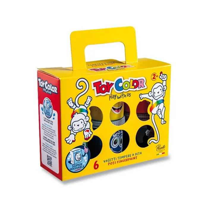 Hauptproduktbild Prstové barvy Toy Color 6 barev, 80 ml