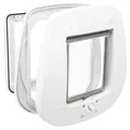 Weiteres Produktbild Durchreiche-Katzentür, 4-fach, für Glastüren, 27x26cm, weiß
