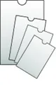 Transparente Abdeckung 92x133mm Bahnfahrkarte, 120mic. [100 Stück]
