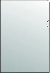 Transparenter Einband A4 - „L“ PP glänzend, 140mic. [10 Stück]