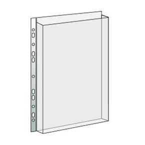 Transparente Abdeckung für Kataloge PP-Euroscharnier 180mic.240x310x20mm [10 Stück]