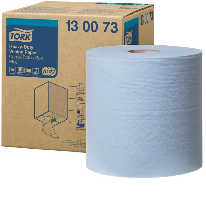 Hauptproduktbild Průmyslová papírová utěrka Tork 130073 Heavy-Duty Advanced 430 modrá role [1 ks]