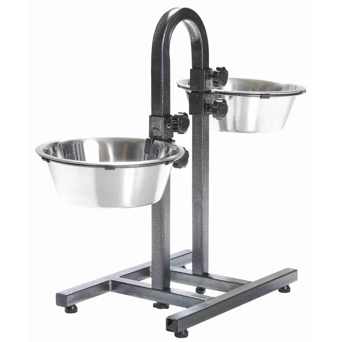 Hauptproduktbild Psí bar - nastavitelná výška misek, 2x miska 2,8l/24cm
