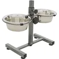Hundebar, Höhe 27 cm, 2 Näpfe 0,75 l/15 cm