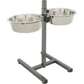 Hundebar, Höhe 50 cm, 2 Näpfe 2,8 l/24 cm
