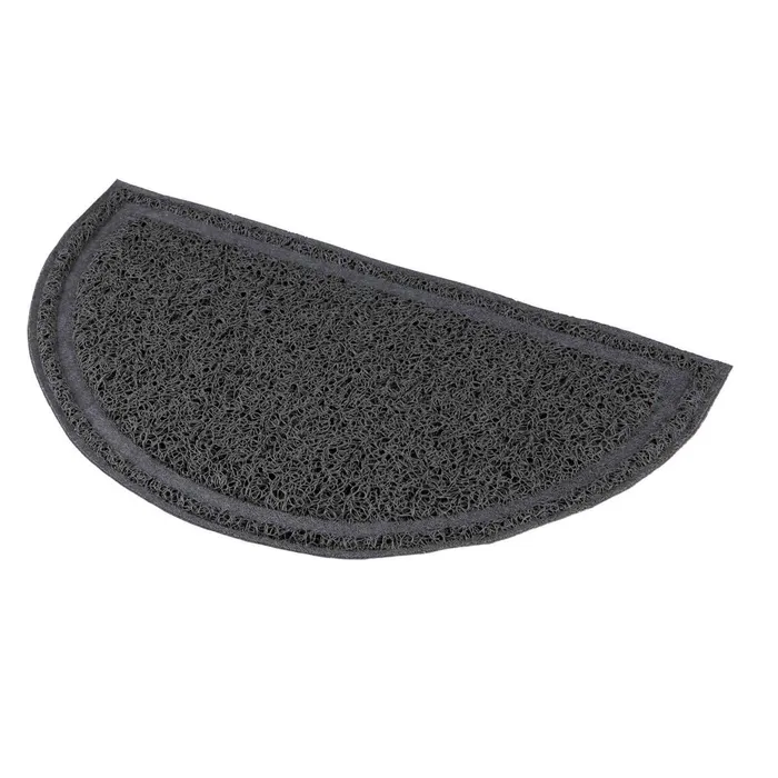 Hauptproduktbild Půlkruhová PVC předložka šedá k WC 41 x 25 cm