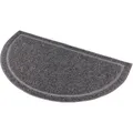 Halbrunde PVC-Matte grau für WC 59 x 35 cm
