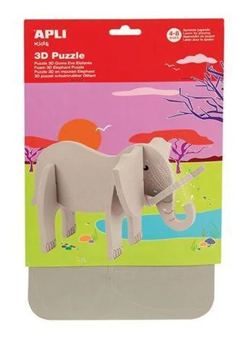 Hauptproduktbild Puzzle, 3D, pěnové, APLI, slon