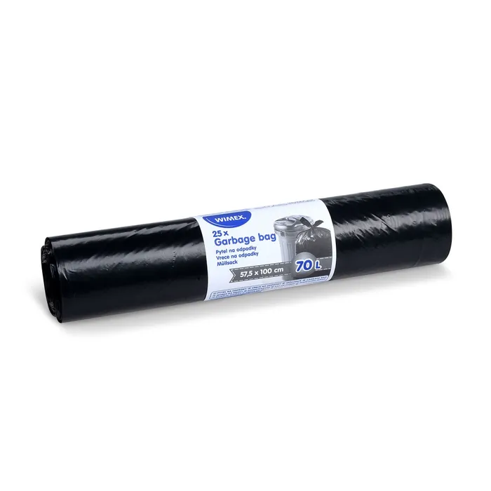 Hauptproduktbild Pytel na odpadky (LDPE) černý 57,5 x 100 cm 70L [25 ks]