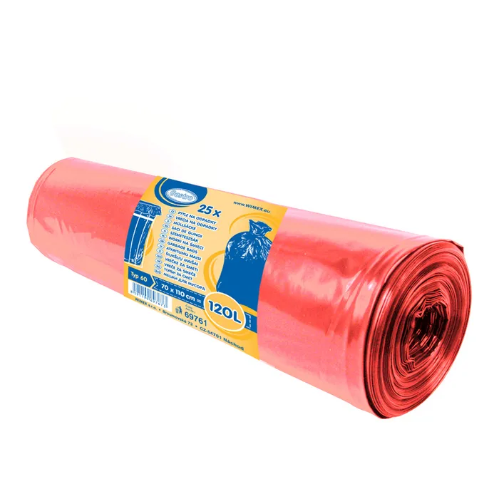 Hauptproduktbild Pytel na odpadky (LDPE) červený 70 x 110 cm 120L [25 ks]