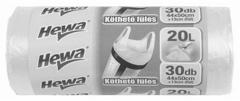 Hauptproduktbild Pytle na odpadky, s oušky, 20l, 30 ks, HEWA