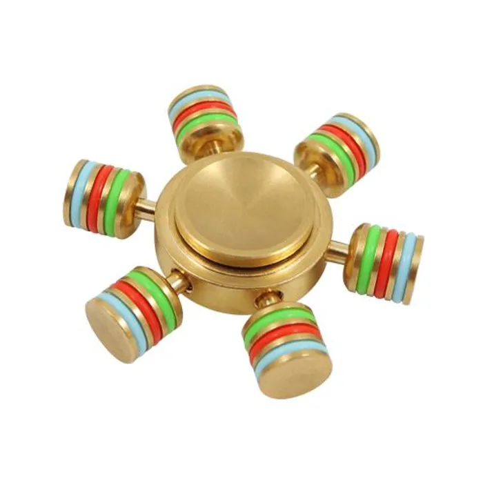 Hauptproduktbild Rainbow Fidget Spinner - 6,0 cm mosazný kov