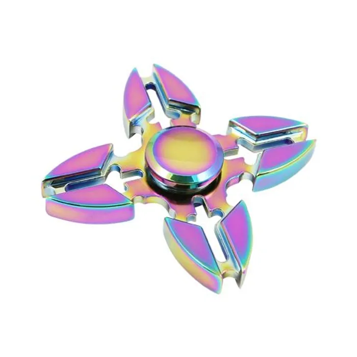 Hauptproduktbild Rainbow Fidget Spinner - 7,5 cm duhový kov