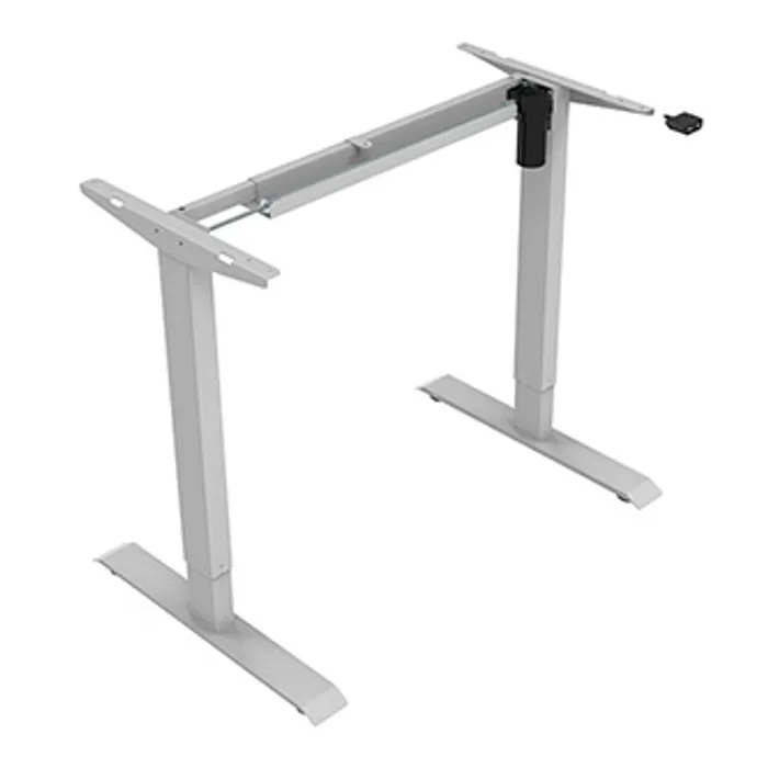 Hauptproduktbild Rám stolu, elektricky nastavitelná výška, rozsah 500 mm, 100V-240V, šedý, 70 kg nosnost,
