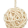 Weiteres Produktbild Rattankugeln mit Glocke 3 Stück, hängend, 24 cm