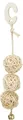 Weiteres Produktbild Rattankugeln mit Glocke 3 Stück, hängend, 24 cm