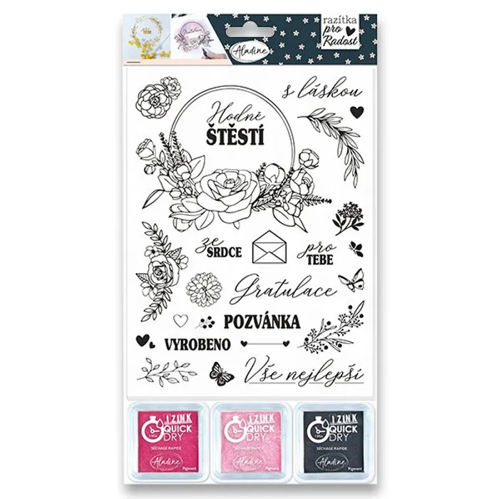 Hauptproduktbild Razítka Aladine Stamp With Love Květinová razítka, 25 ks