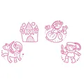 Briefmarken Aladine Stampo Baby - Prinzessinnen